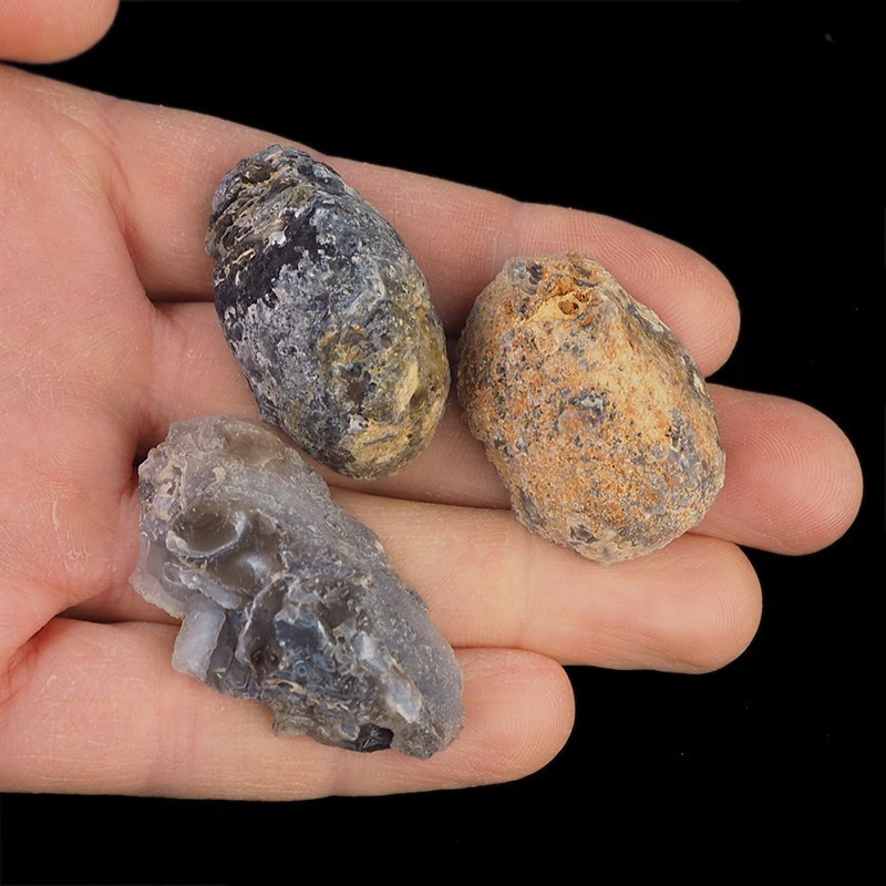 AGAT - ZESTAW TRZECH GEODEK - 35-46 mm  - BRAZYLIA