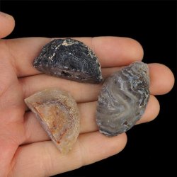 AGAT - ZESTAW TRZECH GEODEK - 35-43 mm  - BRAZYLIA