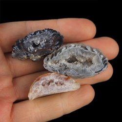 AGAT - ZESTAW TRZECH GEODEK - 35-43 mm  - BRAZYLIA