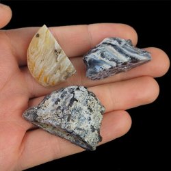 AGAT - ZESTAW TRZECH GEODEK - 32-42 mm  - BRAZYLIA