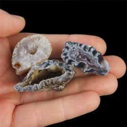 AGAT - ZESTAW TRZECH GEODEK - 32-42 mm  - BRAZYLIA