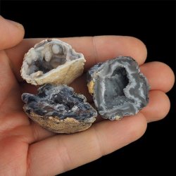 AGAT - ZESTAW TRZECH GEODEK - 31-37 mm  - BRAZYLIA