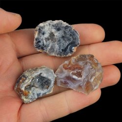 AGAT - ZESTAW TRZECH GEODEK - 31-40 mm  - BRAZYLIA