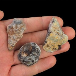 AGAT - ZESTAW TRZECH GEODEK - 30-42 mm  - BRAZYLIA