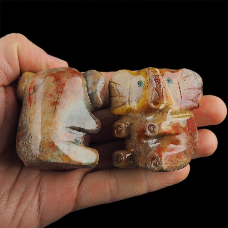 SŁOŃ - STEATYT - RĘCZNE WYKONANIE - 50-54 mm