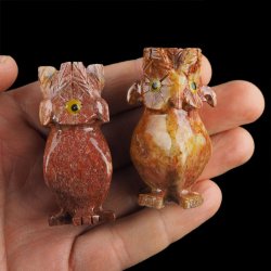 SOWA - STEATYT - RĘCZNE WYKONANIE - 50-56 mm