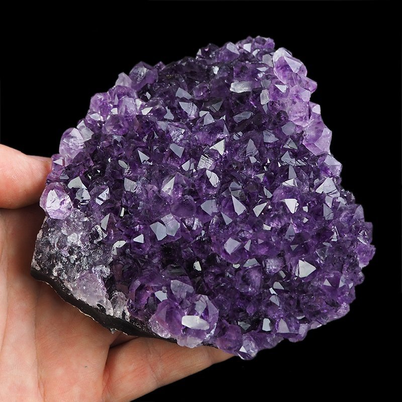 AMETYST- SZCZOTKA KRYSTALICZNA - 123 mm - URUGWAJ