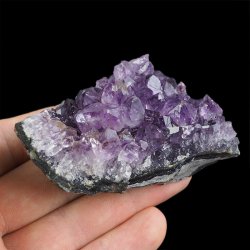 AMETYST- SZCZOTKA KRYSTALICZNA - 74 mm - URUGWAJ