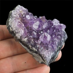 AMETYST- SZCZOTKA KRYSTALICZNA - 74 mm - URUGWAJ