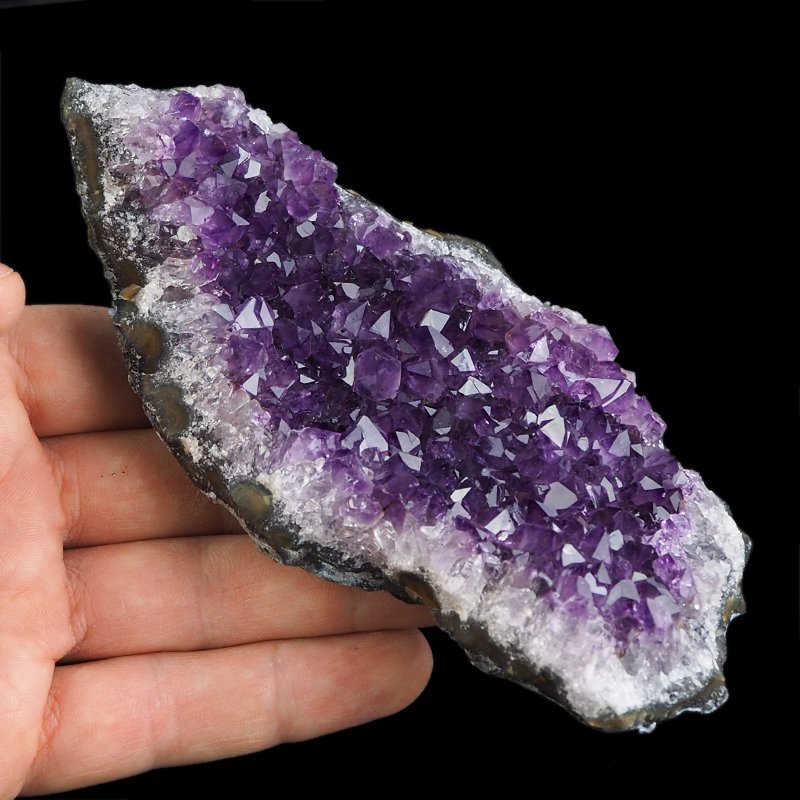 AMETYST- SZCZOTKA KRYSTALICZNA - 132 mm - URUGWAJ