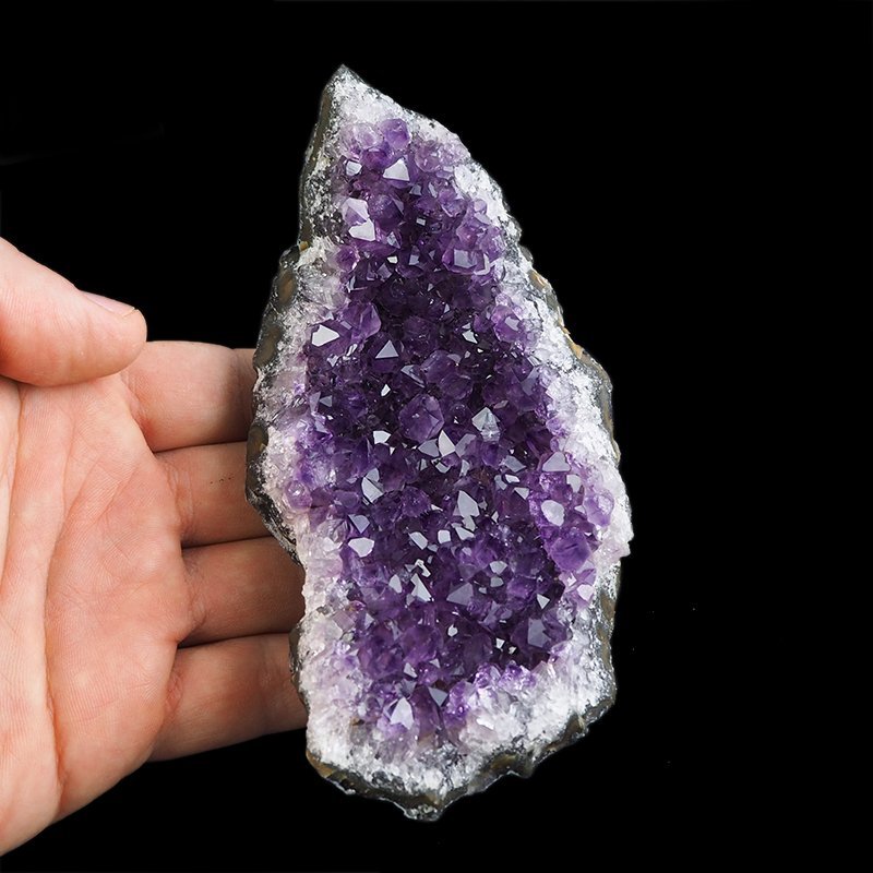 AMETYST- SZCZOTKA KRYSTALICZNA - 132 mm - URUGWAJ