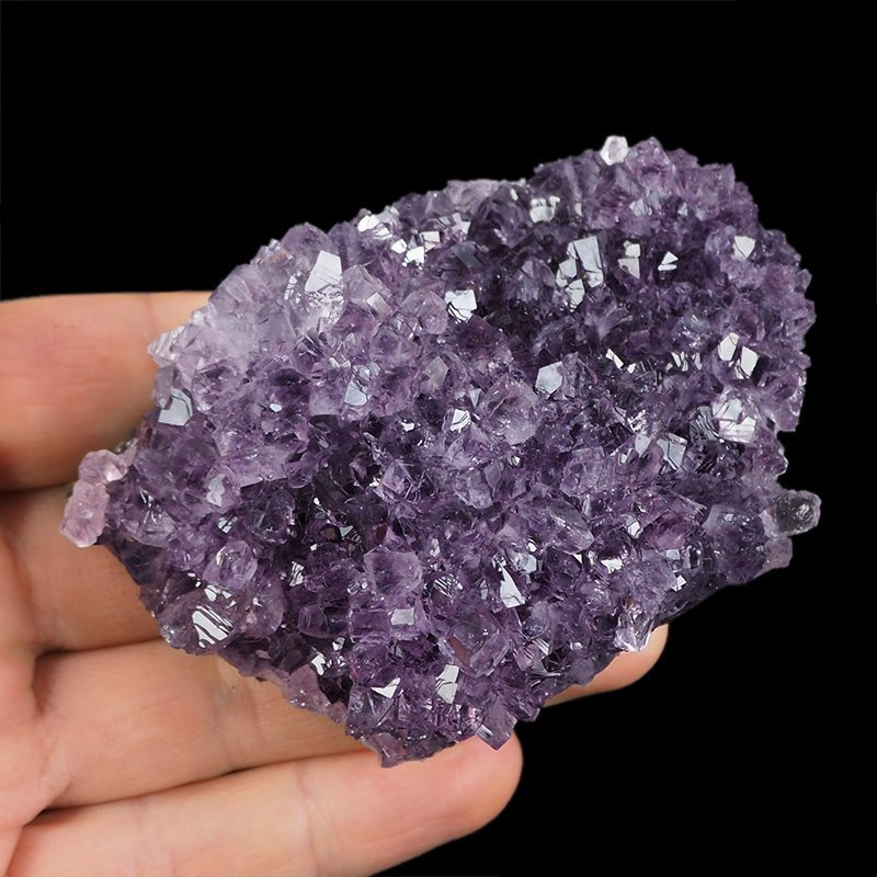 AMETYST- SZCZOTKA KRYSTALICZNA - 83 mm - URUGWAJ