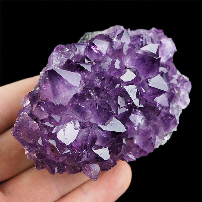 AMETYST- SZCZOTKA KRYSTALICZNA - 87 mm - URUGWAJ