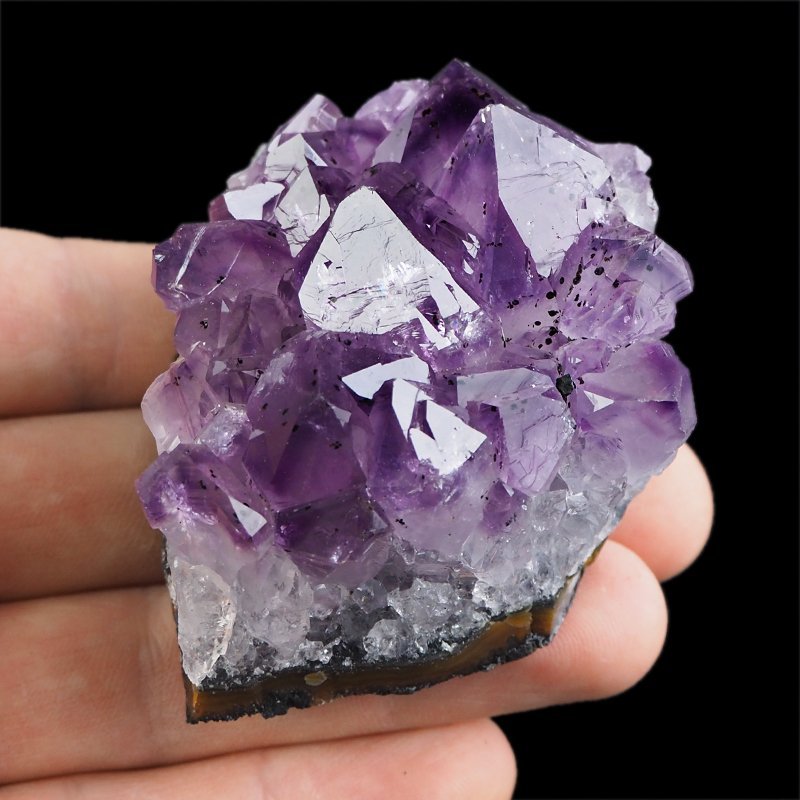 AMETYST- SZCZOTKA KRYSTALICZNA - 63 mm - URUGWAJ