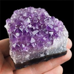 AMETYST- SZCZOTKA KRYSTALICZNA - 83 mm - URUGWAJ