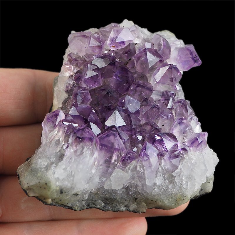 AMETYST- SZCZOTKA KRYSTALICZNA - 81 mm - URUGWAJ