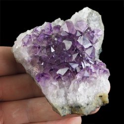 AMETYST- SZCZOTKA KRYSTALICZNA - 81 mm - URUGWAJ