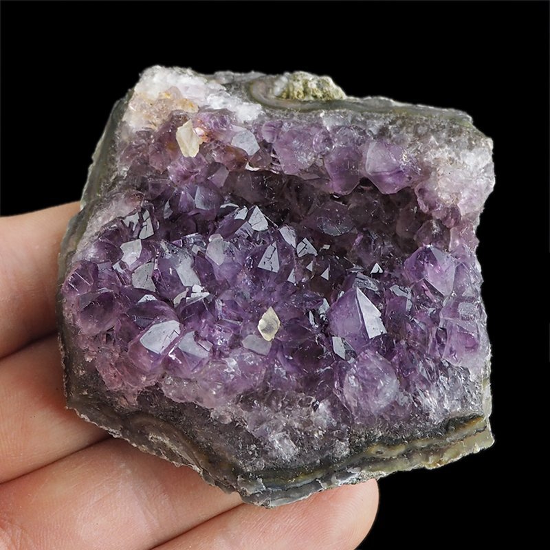 AMETYST- SZCZOTKA KRYSTALICZNA - 70 mm - URUGWAJ