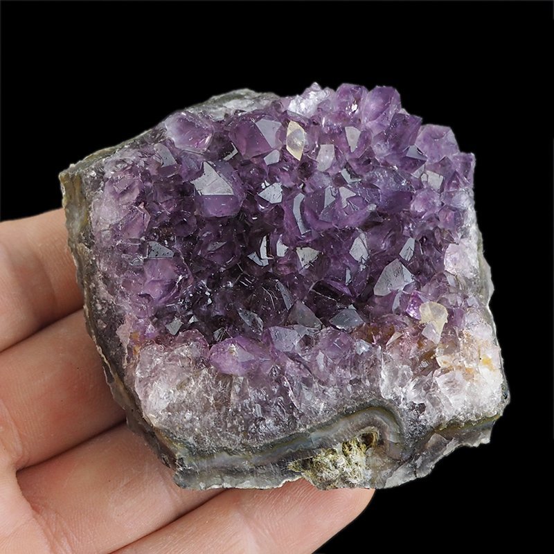 AMETYST- SZCZOTKA KRYSTALICZNA - 70 mm - URUGWAJ