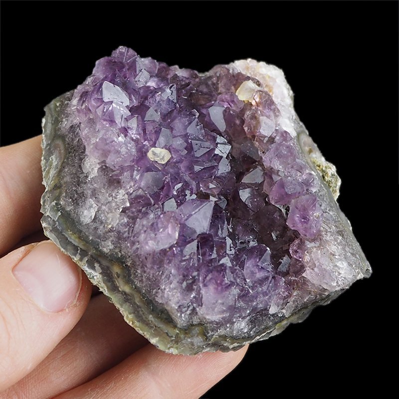 AMETYST- SZCZOTKA KRYSTALICZNA - 70 mm - URUGWAJ