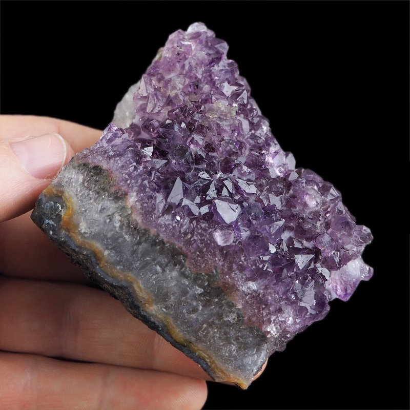 AMETYST- SZCZOTKA KRYSTALICZNA - 88 mm - URUGWAJ