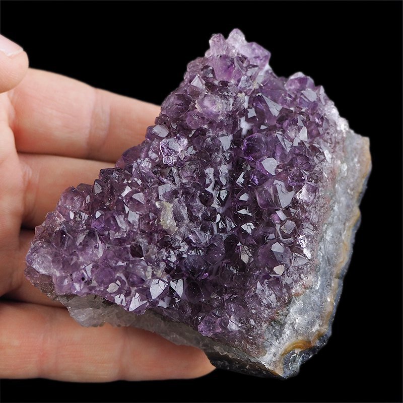 AMETYST- SZCZOTKA KRYSTALICZNA - 88 mm - URUGWAJ