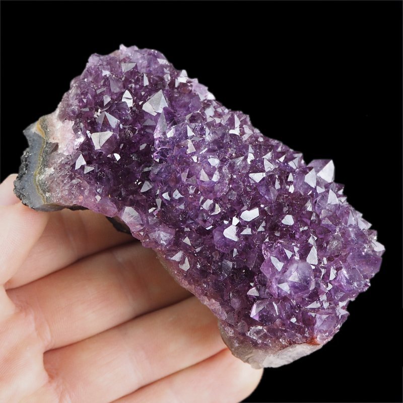 AMETYST- SZCZOTKA KRYSTALICZNA - 83 mm - URUGWAJ