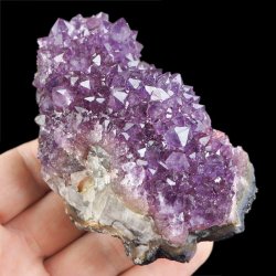 AMETYST- SZCZOTKA KRYSTALICZNA - 83 mm - URUGWAJ