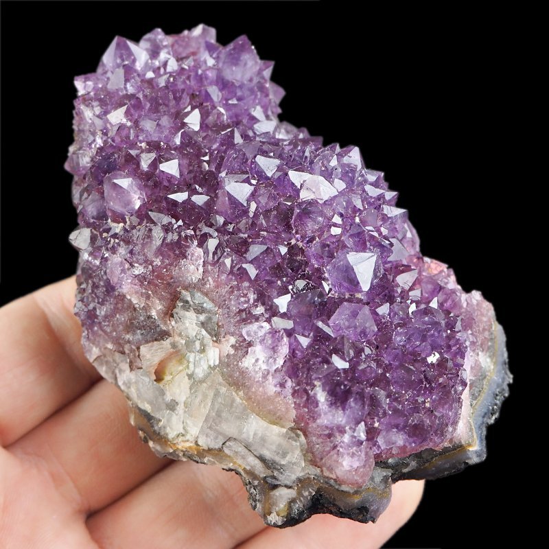 AMETYST- SZCZOTKA KRYSTALICZNA - 83 mm - URUGWAJ