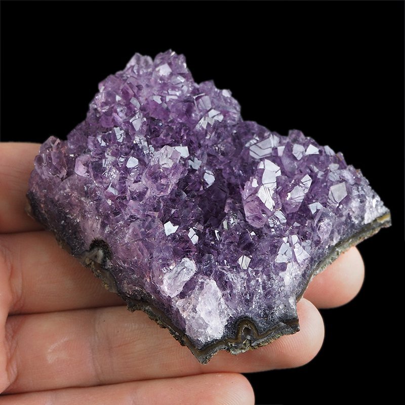 AMETYST- SZCZOTKA KRYSTALICZNA - 70 mm - URUGWAJ