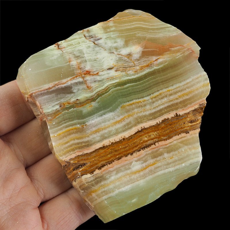 ONYKS PAKISTAŃSKI - POLEROWANA PŁYTKA - 83 mm