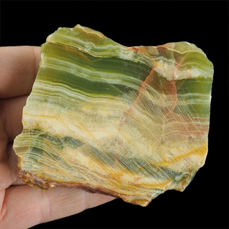 ONYKS PAKISTAŃSKI - POLEROWANA PŁYTKA - 78 mm