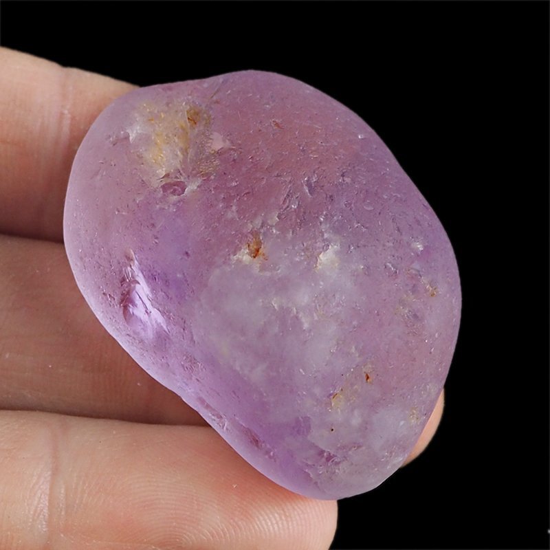 AMETYST - MATOWY OTOCZAK Z JEDNOSTRONNYM POLEREM - 42 mm