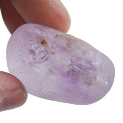 AMETYST - MATOWY OTOCZAK Z JEDNOSTRONNYM POLEREM - 43 mm