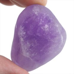 AMETYST - MATOWY OTOCZAK Z JEDNOSTRONNYM POLEREM - 43 mm