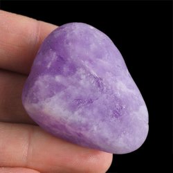 AMETYST - MATOWY OTOCZAK Z JEDNOSTRONNYM POLEREM - 43 mm