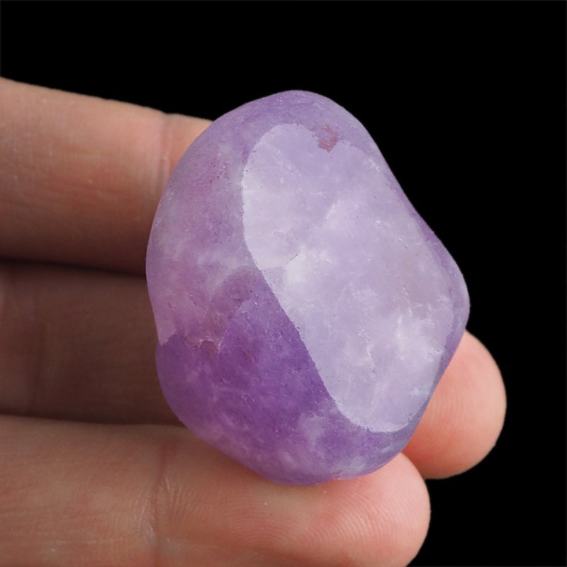 AMETYST - MATOWY OTOCZAK Z JEDNOSTRONNYM POLEREM - 38 mm