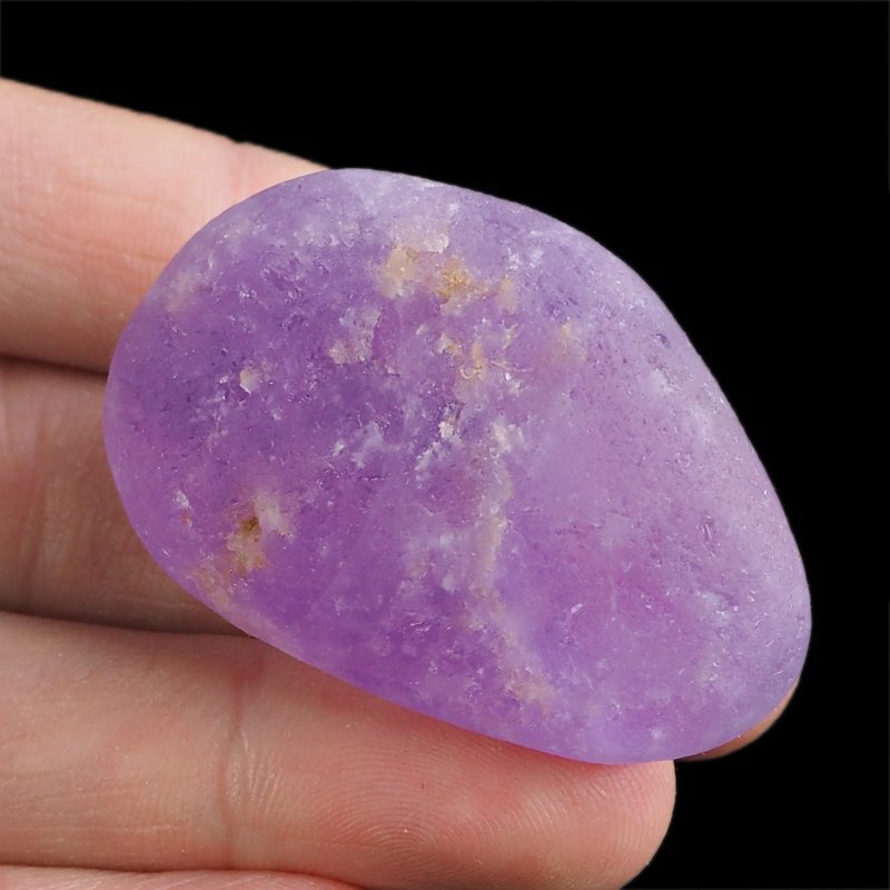 AMETYST - MATOWY OTOCZAK Z JEDNOSTRONNYM POLEREM - 46 mm