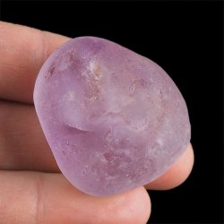 AMETYST - MATOWY OTOCZAK Z JEDNOSTRONNYM POLEREM - 38 mm