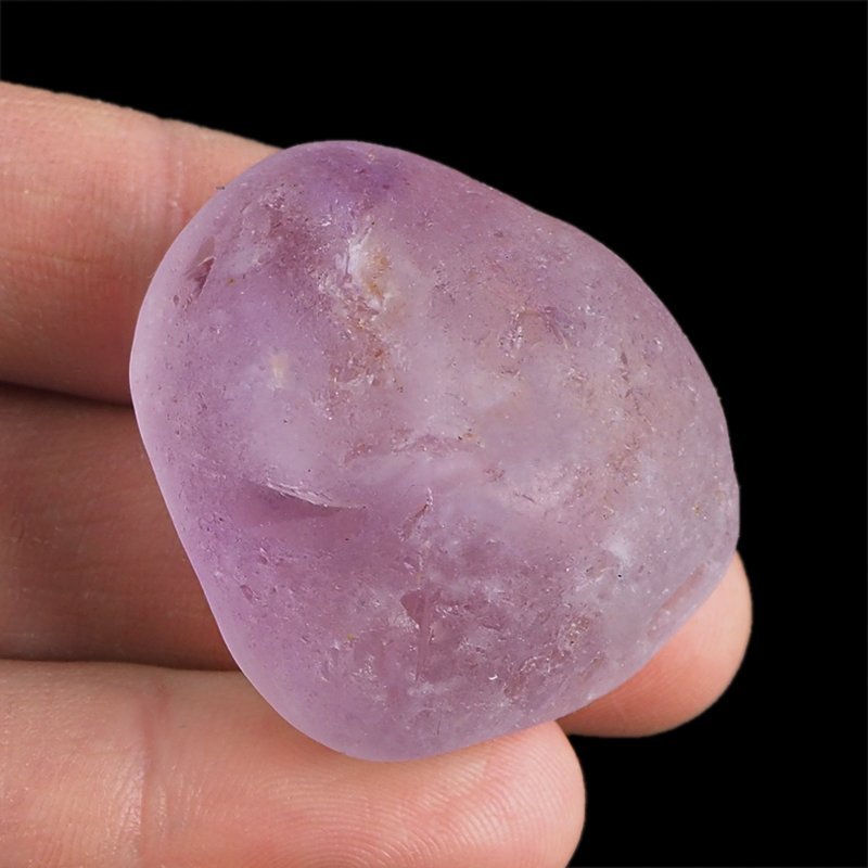 AMETYST - MATOWY OTOCZAK Z JEDNOSTRONNYM POLEREM - 38 mm