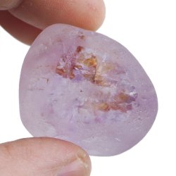 AMETYST - MATOWY OTOCZAK Z JEDNOSTRONNYM POLEREM - 38 mm