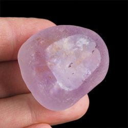 AMETYST - MATOWY OTOCZAK Z JEDNOSTRONNYM POLEREM - 38 mm