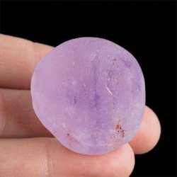 AMETYST - MATOWY OTOCZAK Z JEDNOSTRONNYM POLEREM - 34 mm