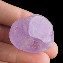 AMETYST - MATOWY OTOCZAK Z JEDNOSTRONNYM POLEREM - 34 mm