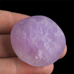 AMETYST - MATOWY OTOCZAK Z JEDNOSTRONNYM POLEREM - 39 mm