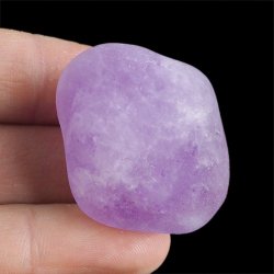 AMETYST - MATOWY OTOCZAK Z JEDNOSTRONNYM POLEREM - 38 mm