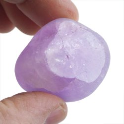 AMETYST - MATOWY OTOCZAK Z JEDNOSTRONNYM POLEREM - 38 mm