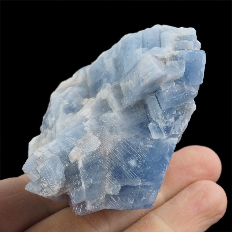 KALCYT SZAFIROWY (NIEBIESKI) - BRYŁKA - 74 mm - MEKSYK