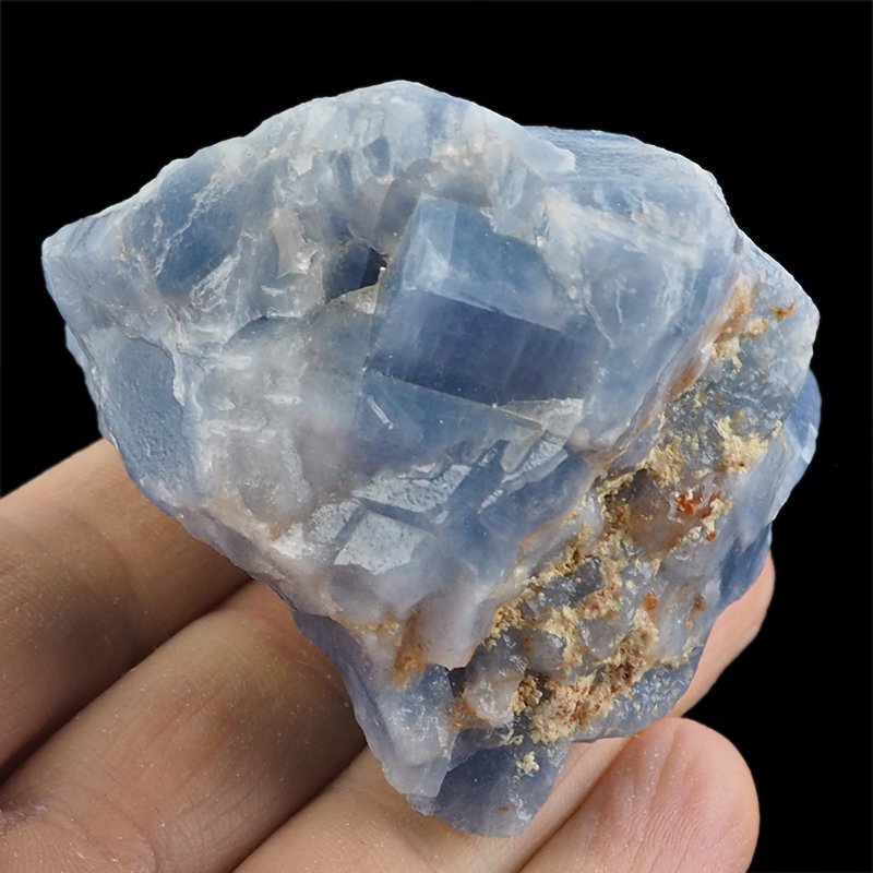 KALCYT SZAFIROWY (NIEBIESKI) - BRYŁKA - 65 mm - MEKSYK