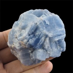 KALCYT SZAFIROWY (NIEBIESKI) - BRYŁKA - 70 mm - MEKSYK